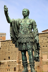 Image showing Statue CAESARI NERVAE Augustus, Rome, Italy