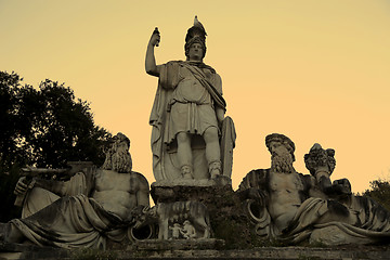 Image showing Fountain of  Dea di Roma in Roma, Italy