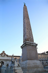 Image showing Piazza del Popolo and Flaminio Obelisk in Rome, Italy