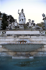 Image showing Fountain of  Dea di Roma in Roma, Italy