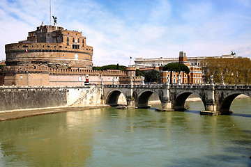 Image showing Castel Sant\' Angelo in Rome, Italy 