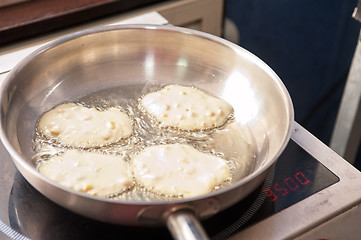 Image showing Cooking corn pancakes