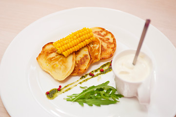 Image showing corn pancakes