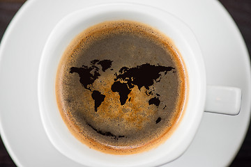 Image showing World cup of coffee 