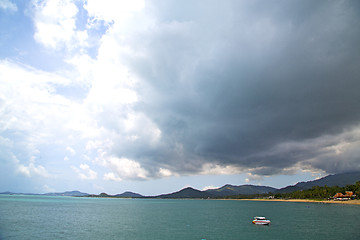 Image showing yacht  in thailand kho tao bay abstract of a  water   south chin