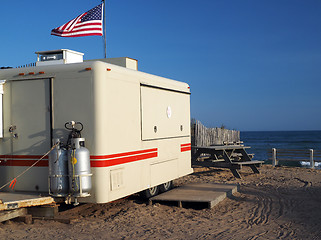 Image showing food wagon on Ditch Plains Beach Montauk New York