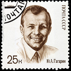 Image showing Gagarin Stamp