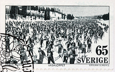 Image showing Ski Race Stamp