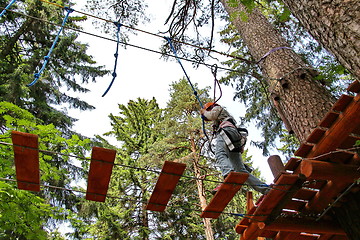 Image showing adventure rope park