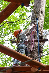 Image showing adventure rope park