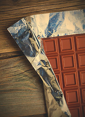 Image showing brown milk chocolate