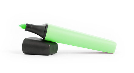 Image showing Green highlighter isolated