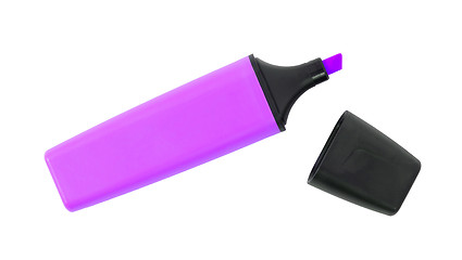 Image showing Purple highlighter isolated