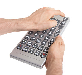 Image showing Media conceptual image - Unusual large remote control