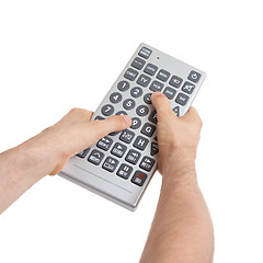 Image showing Media conceptual image - Unusual large remote control