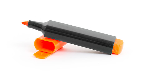 Image showing Orange highlighter isolated