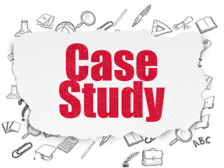 Image showing Education concept: Case Study on Torn Paper background