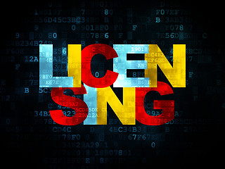 Image showing Law concept: Licensing on Digital background