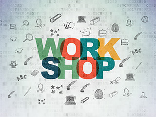 Image showing Education concept: Workshop on Digital Paper background