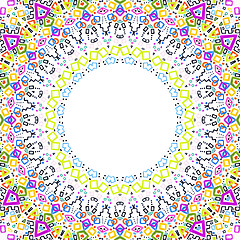 Image showing Background with bright abstract pattern frame