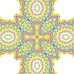 Image showing Abstract colorful pattern on white