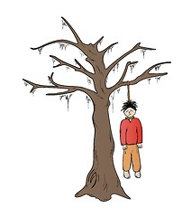 Image showing hangman and the tree