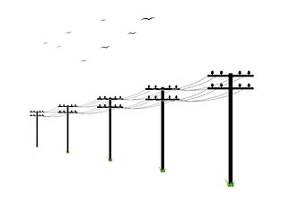 Image showing high voltage power lines