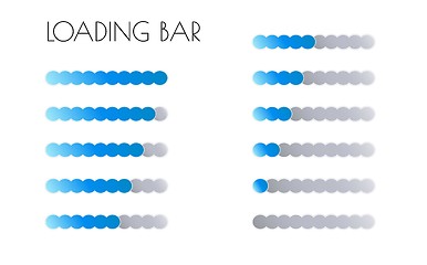 Image showing blue loading bars