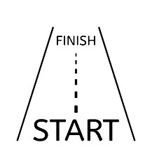 Image showing road and start and finish