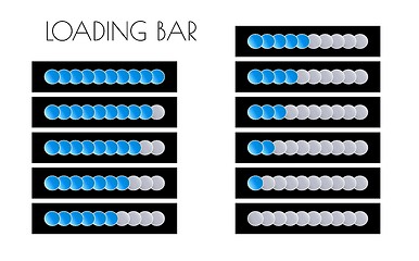 Image showing blue loading bars