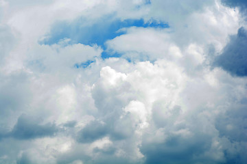 Image showing clouds in the blue sky