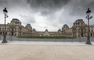 Image showing PARIS, FRANCE - JUNE 02, 2008: The Louvre Museum is one of the world\'s largest museums 