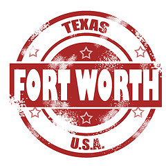 Image showing Fort Worth stamp 