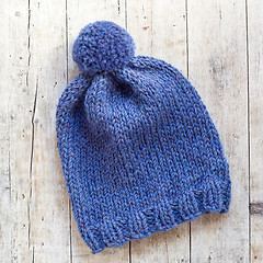 Image showing wool blue hat