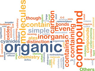 Image showing Organic compound background concept