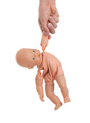 Image showing Adult with baby toy (no trademark)