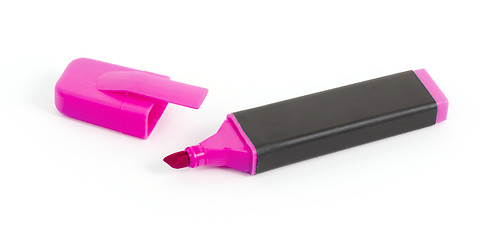 Image showing Pink highlighter isolated