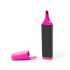 Image showing Pink highlighter isolated