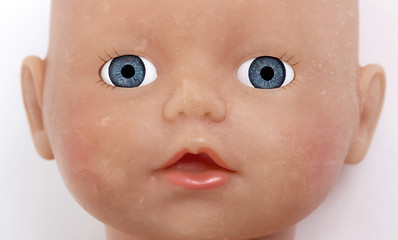 Image showing Child\'s baby doll face