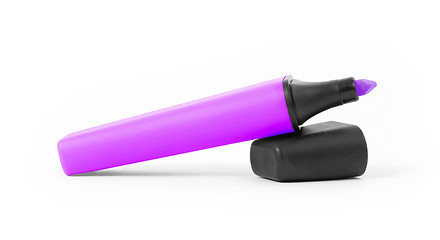 Image showing Purple highlighter isolated