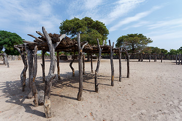 Image showing traditional african village with houses 