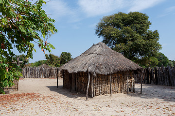 Image showing traditional african village with houses 