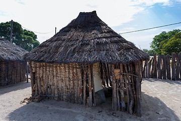 Image showing traditional african village with houses 