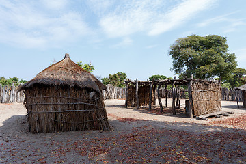 Image showing traditional african village with houses 