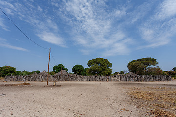 Image showing traditional african village with houses 