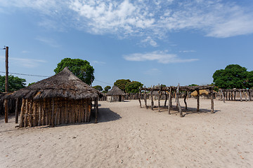 Image showing traditional african village with houses 