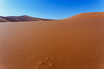 Image showing beautiful landscape of Hidden Vlei in Namib desert 