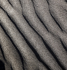 Image showing  spain texture abstract   beach in lanzarote 
