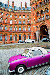 Image showing old wall architecture in london england windows and brick exteri