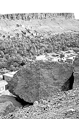 Image showing  in todra gorge morocco africa and  village